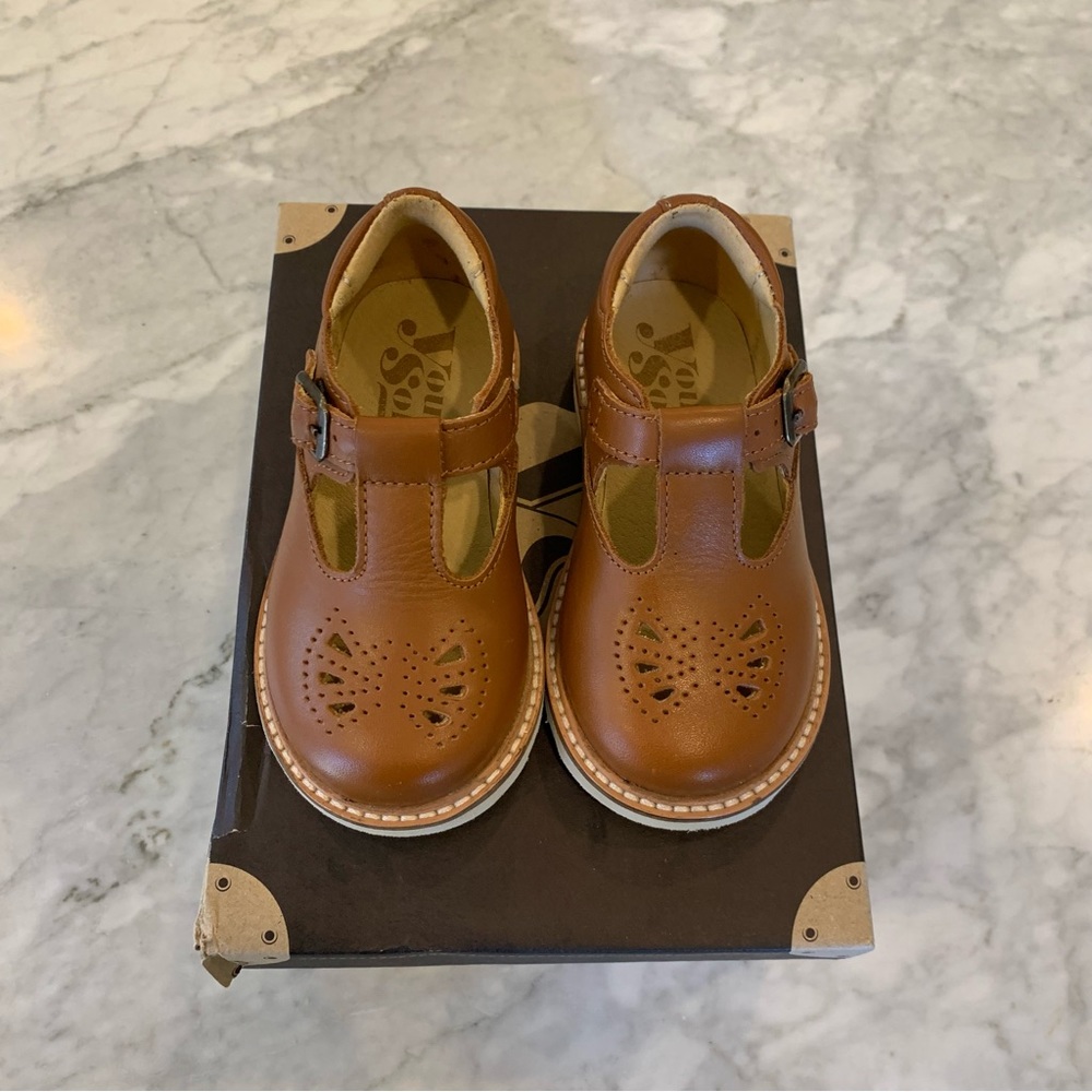 Young Soles leather T-Bar Shoes